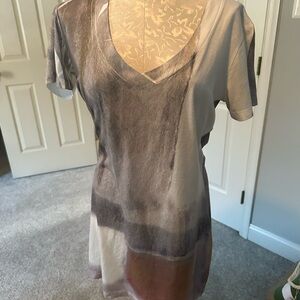 Chic Gradient Women's Short Sleeve Top